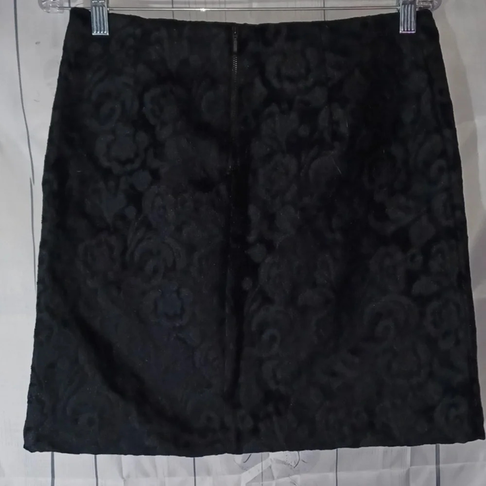Willi Smith black floral textured classic twee pencil skirt NWT - Picture 3 of 8